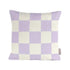 Kissen karo | flieder/offwhite