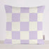 Kissen karo | flieder/offwhite