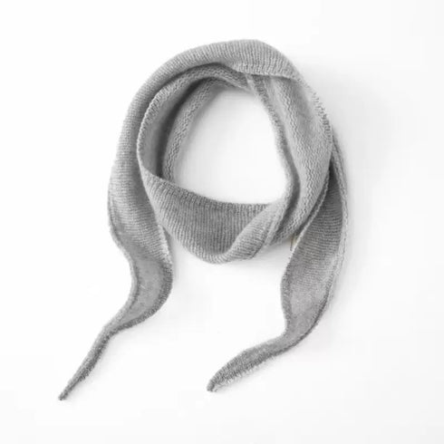 Sophie Scarf lang 100% Kaschmir | hellgrau