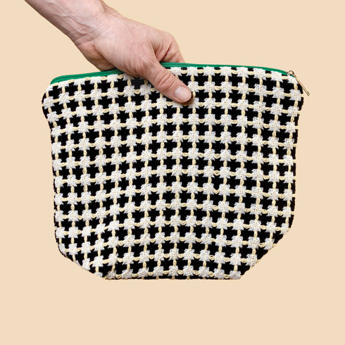 Wash Bag 100% Baumwolle | navy & gelb