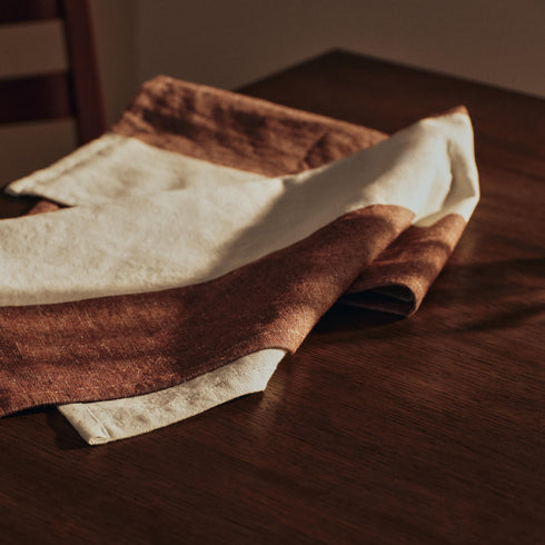 Hale Geschirrtuch | chestnut, frosted lime