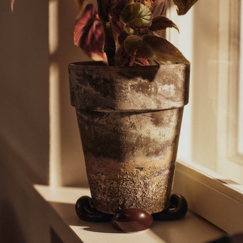 Blumentopf Füsse NUBE | carob brown