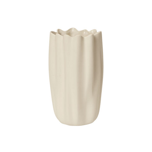 Nium Vase offwhite | H 23cm