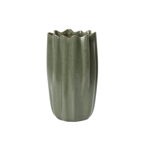 Nium Vase dark sage | H 23cm