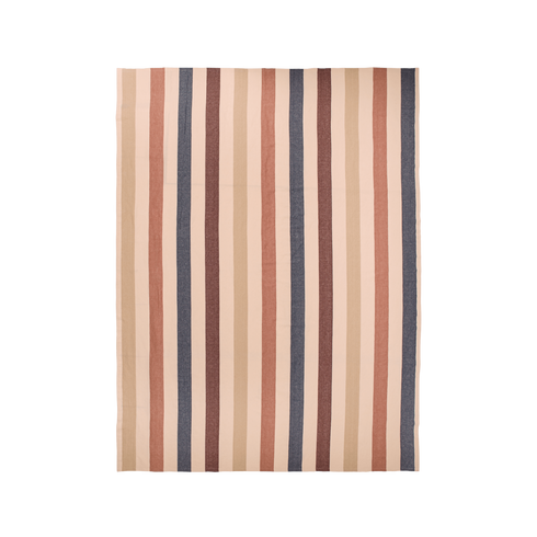Tischdecke Hale | cashmere, mocha, indigo blue