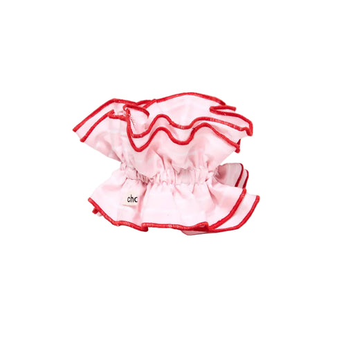 Scrunchie Ruffles | rosa vichy