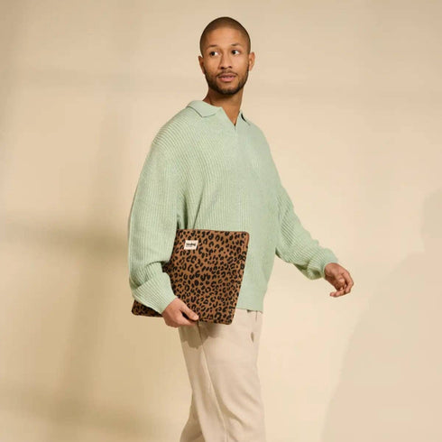 Ava Laptop-Hülle Zimt Leopard