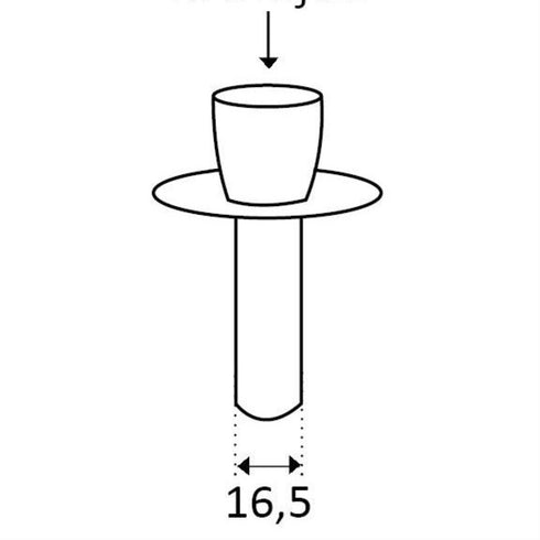 Kerzenhalter Flaska | schwarz