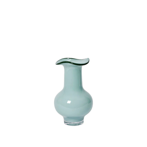 Vase Mirja mundgeblasen | light blue, agave green