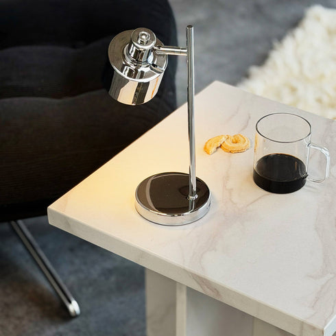 Tischlampe Ocean wiederaufladbar | chrom