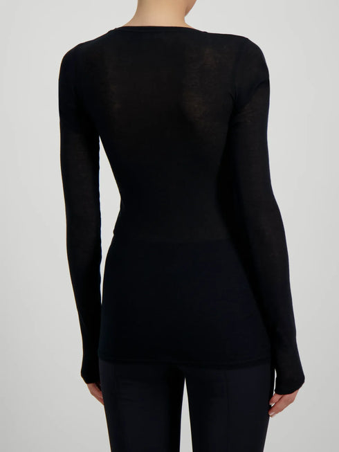 Longsleeve Shirt Massachusetts | schwarz