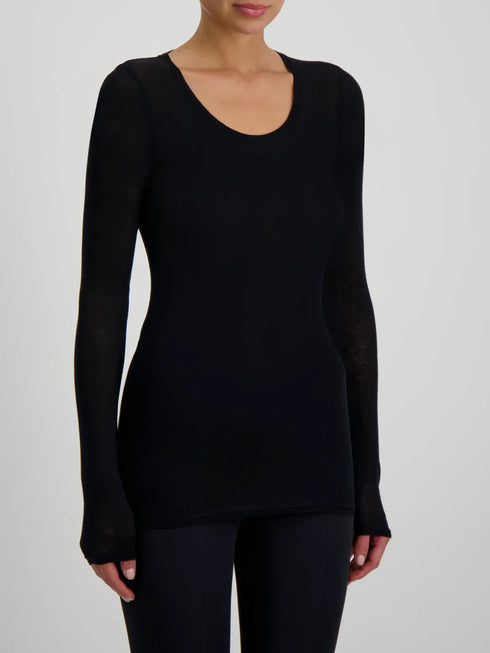 Longsleeve Shirt Massachusetts | schwarz