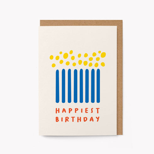 Grusskarte | „Happiest Birthday“