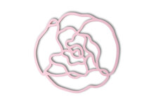 Silikon Pfannenuntersetzer Peony | rosa