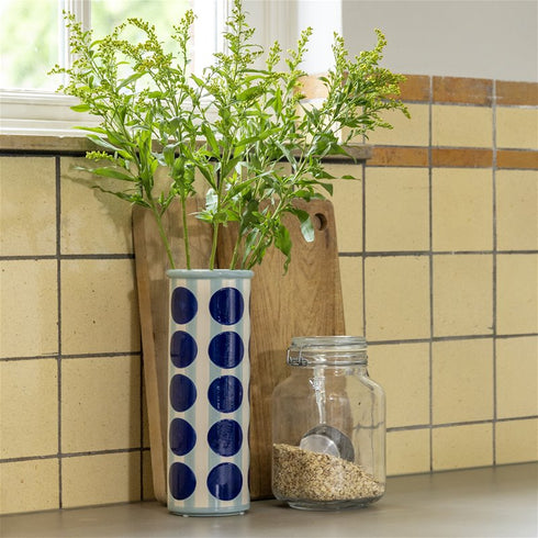 Vase Patch Dot | blau