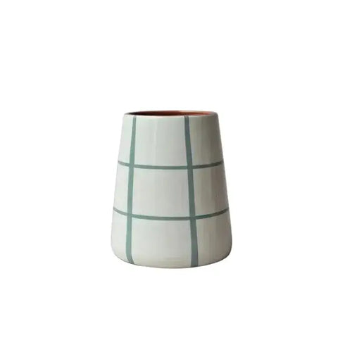 Vase Vulkan klein | Grid euklalyptus