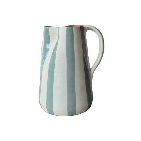 Krug Keramik 1.5L | Stripes eukalyptus