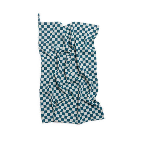 Geschirrtuch | teal karo