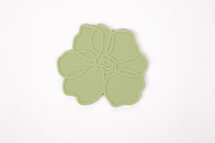 Silikon Glasuntersetzer Anemone | grün