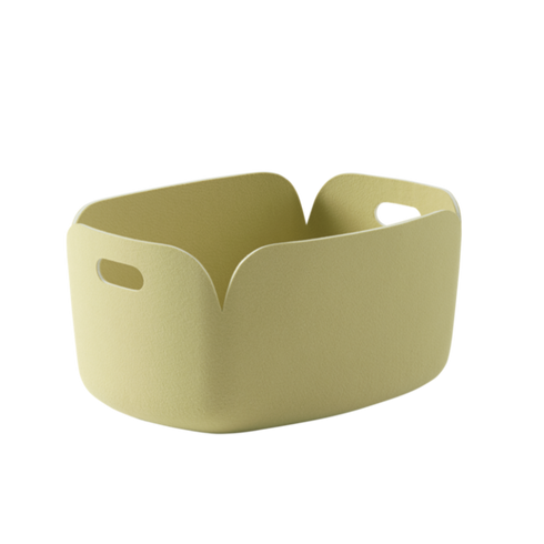 Restore Korb hoch | beige grün