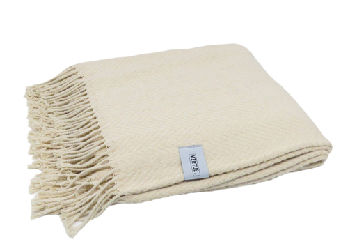 Baumwolldecke 130x170cm | sand beige