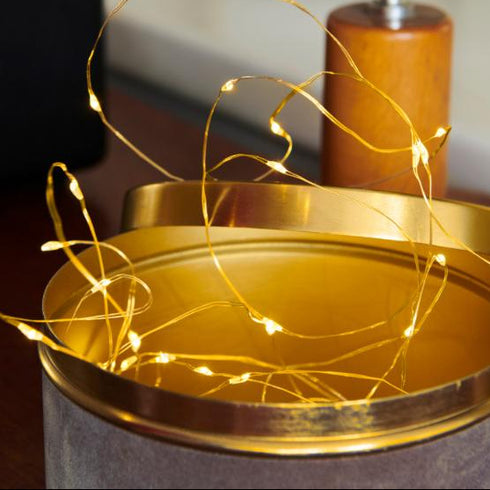 Lichterkette Knirke 20 LED 1.9m | gold