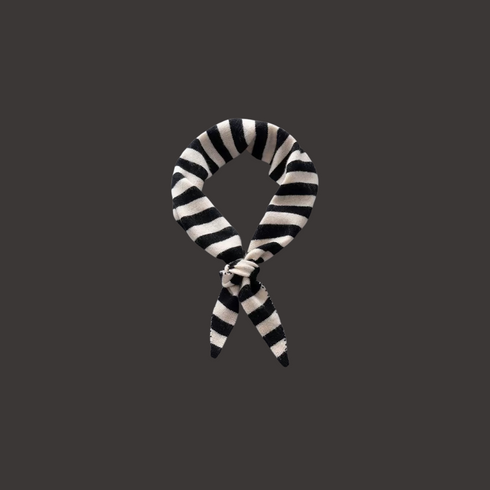 Sophie Scarf Stripes Kaschmir | schwarz/weiss