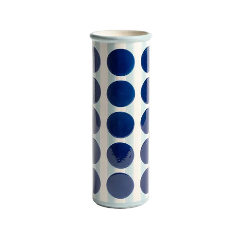Vase Patch Dot | blau
