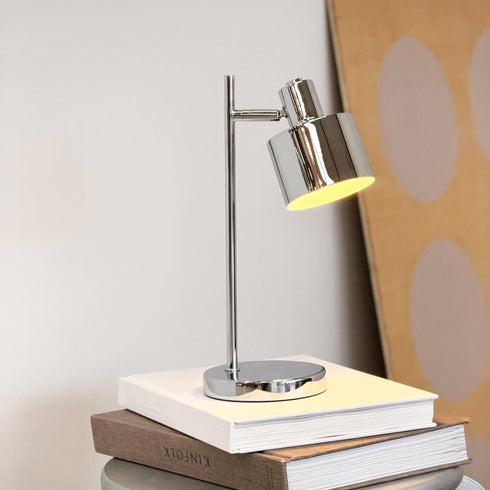 Tischlampe Ocean wiederaufladbar | chrom