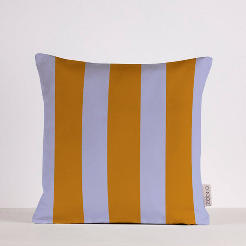 Kissen Stripes | flieder/ocker