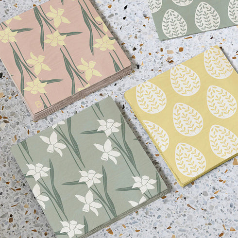Papier Servietten Daffodil | butter yellow