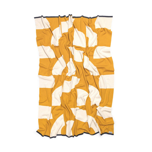 Baumwoll-Decke 130x160cm | Deko citrus