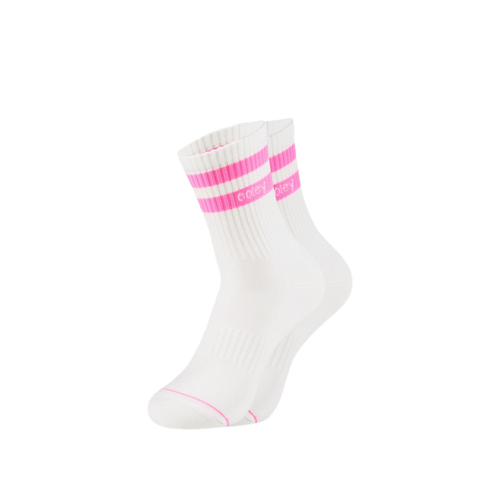 Street Mood Socken | white Pink