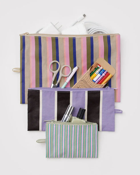 Flat Pouch | candy shop stripes