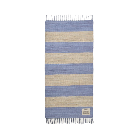 Handgewebter Teppich CHINDI | cream & baby lavender