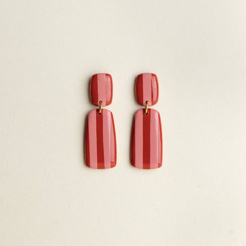 Ohrringe Julia | rot/rosa