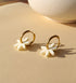 Ohrringe Hoops | white Daisy