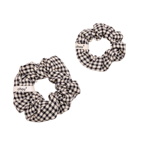 Scrunchie Vichy | black/white