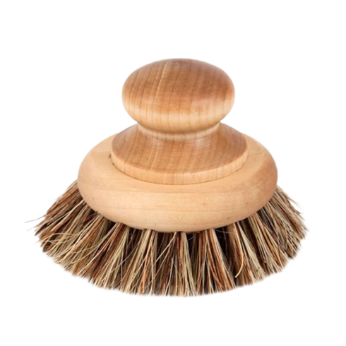 Pfannenbürste mit Griff gross | Borsten Mix