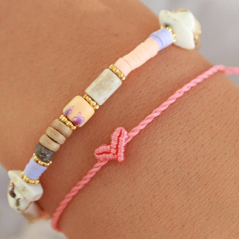 Armband Herz mini | Koralle