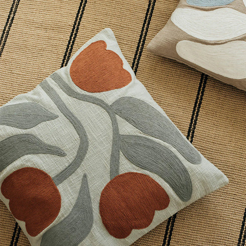 Kissen Dora 50x50cm | sage green, mocha bisque