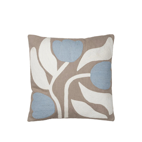 Kissen Dora 50x50cm | warm grey light blue