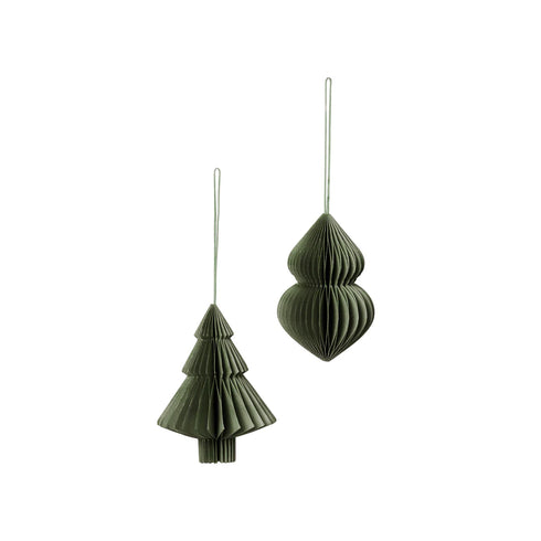 Papier Ornamente | grün