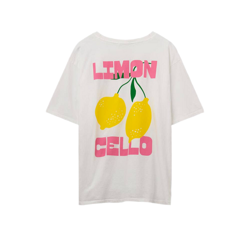 T-Shirt | weiss mit Zitronen