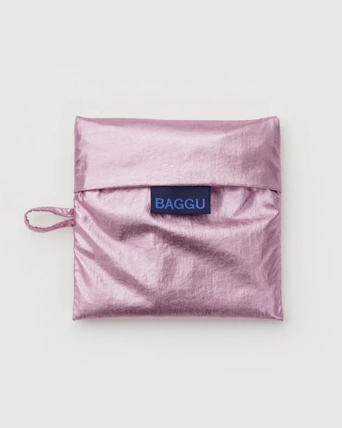 Nylon Shopper | blush metallic