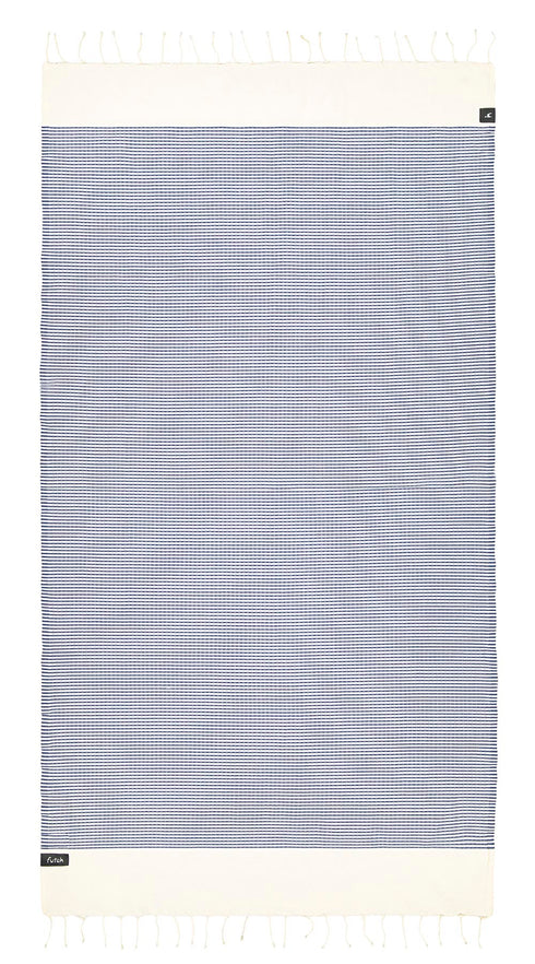 Strandtuch Nazaré | blau & creme