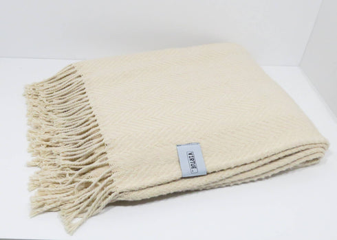 Baumwolldecke 130x170cm | sand beige