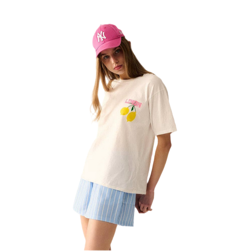 T-Shirt | weiss mit Zitronen