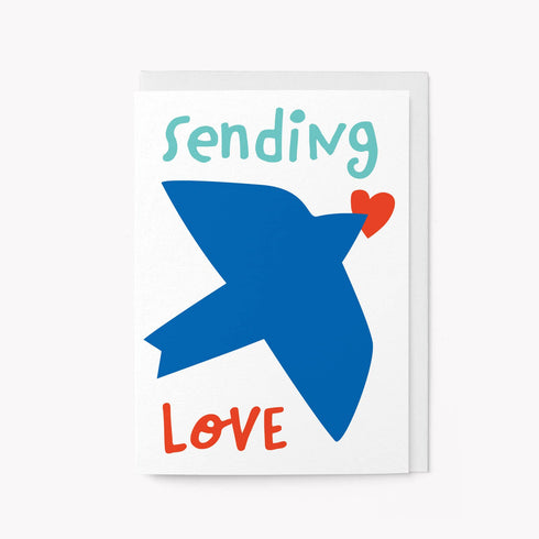 Grusskarte | „Sending love“