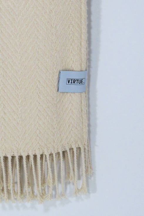 Baumwolldecke 130x170cm | sand beige